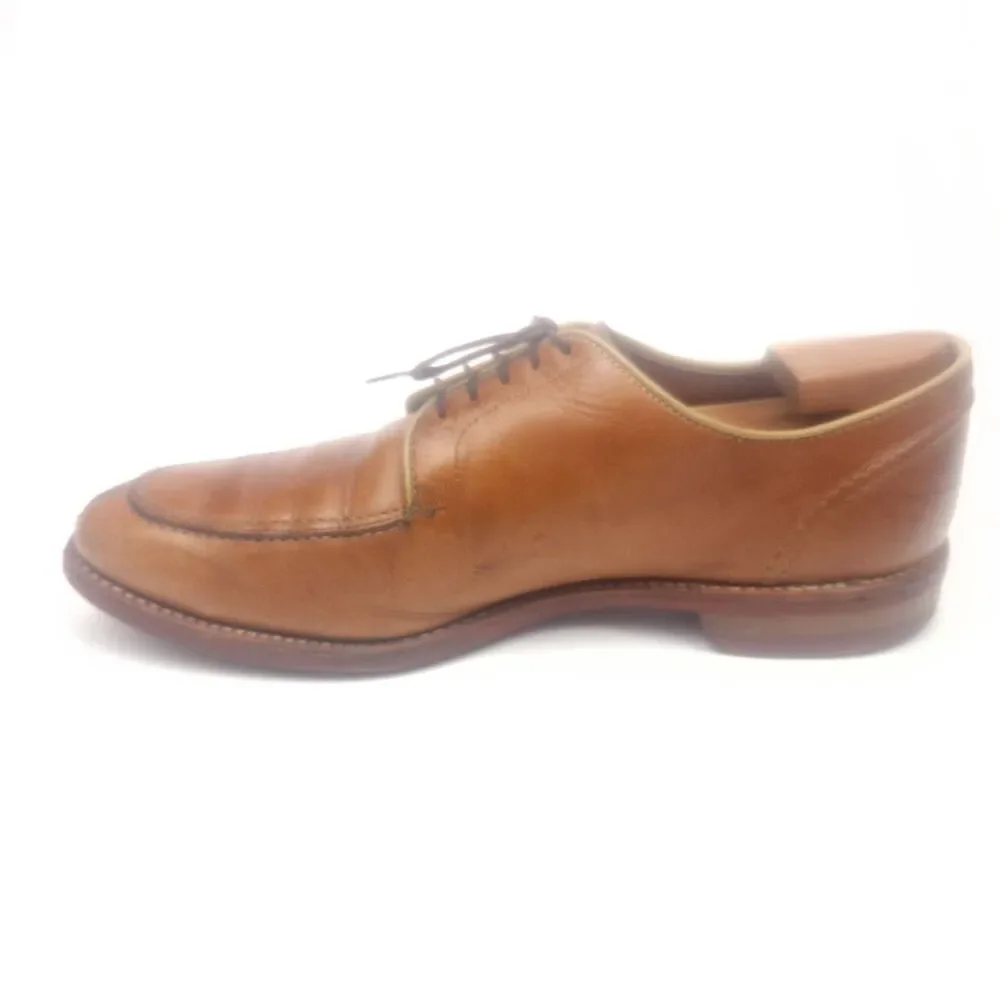 Allen Edmonds Clark Street Mens 10.5 D Split Toe Tan Leather Oxfords Dress Shoes